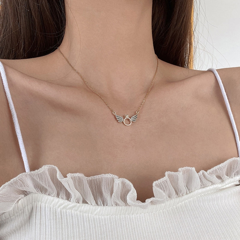 Collier Bague Ailes d'Ange