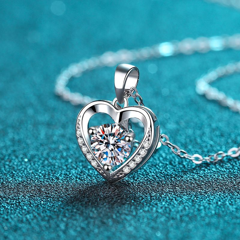 Collier cœur zircon
