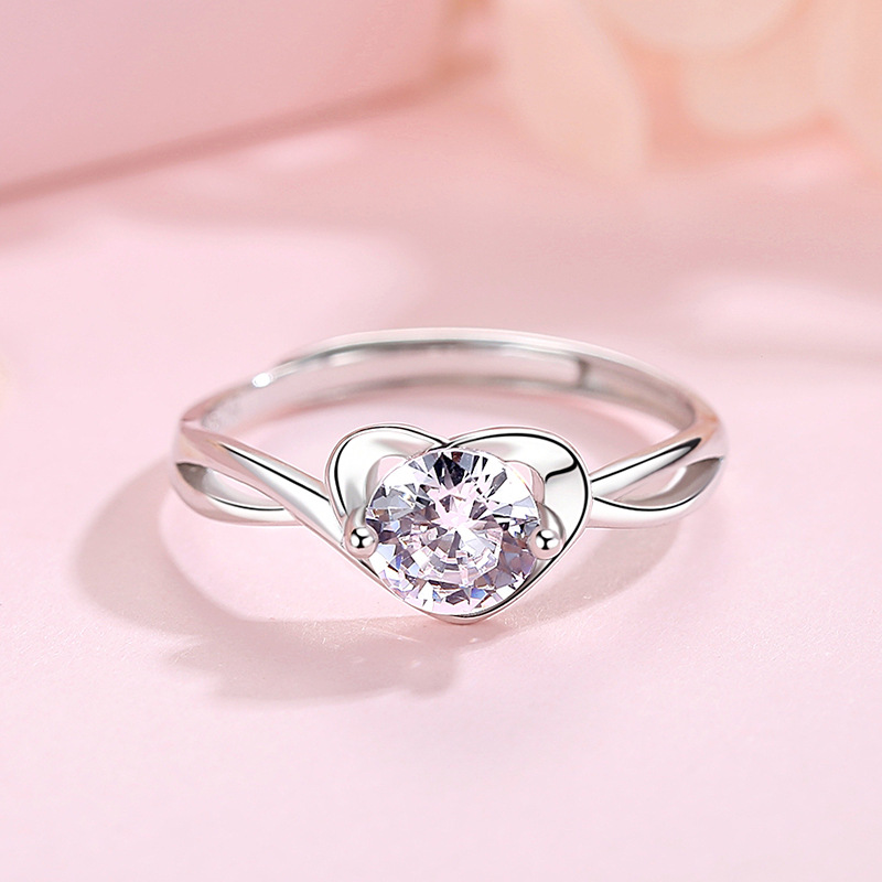 Bague Cœur en Zircon