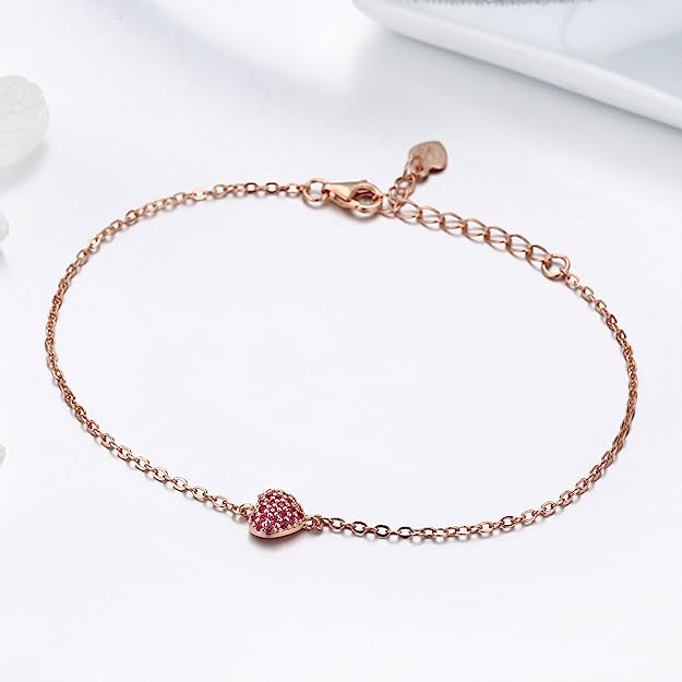 Bracelet cœur clouté
