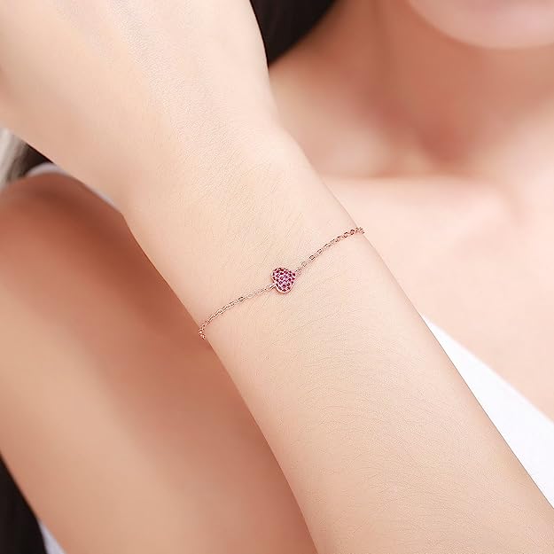Bracelet cœur clouté