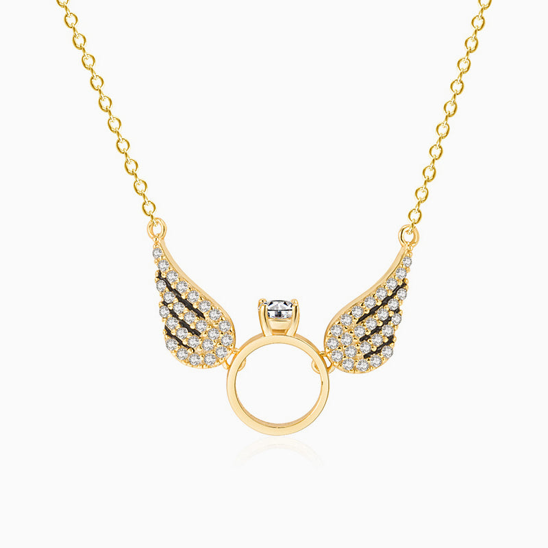 Collier Bague Ailes d'Ange
