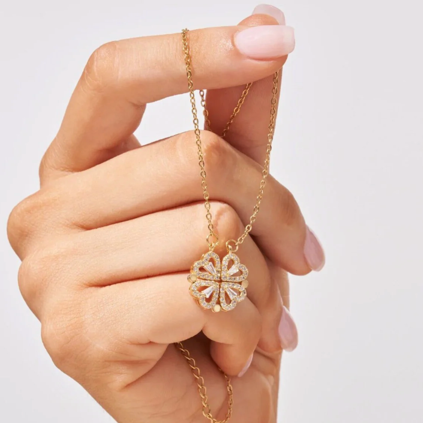 Collier coeur chanceux