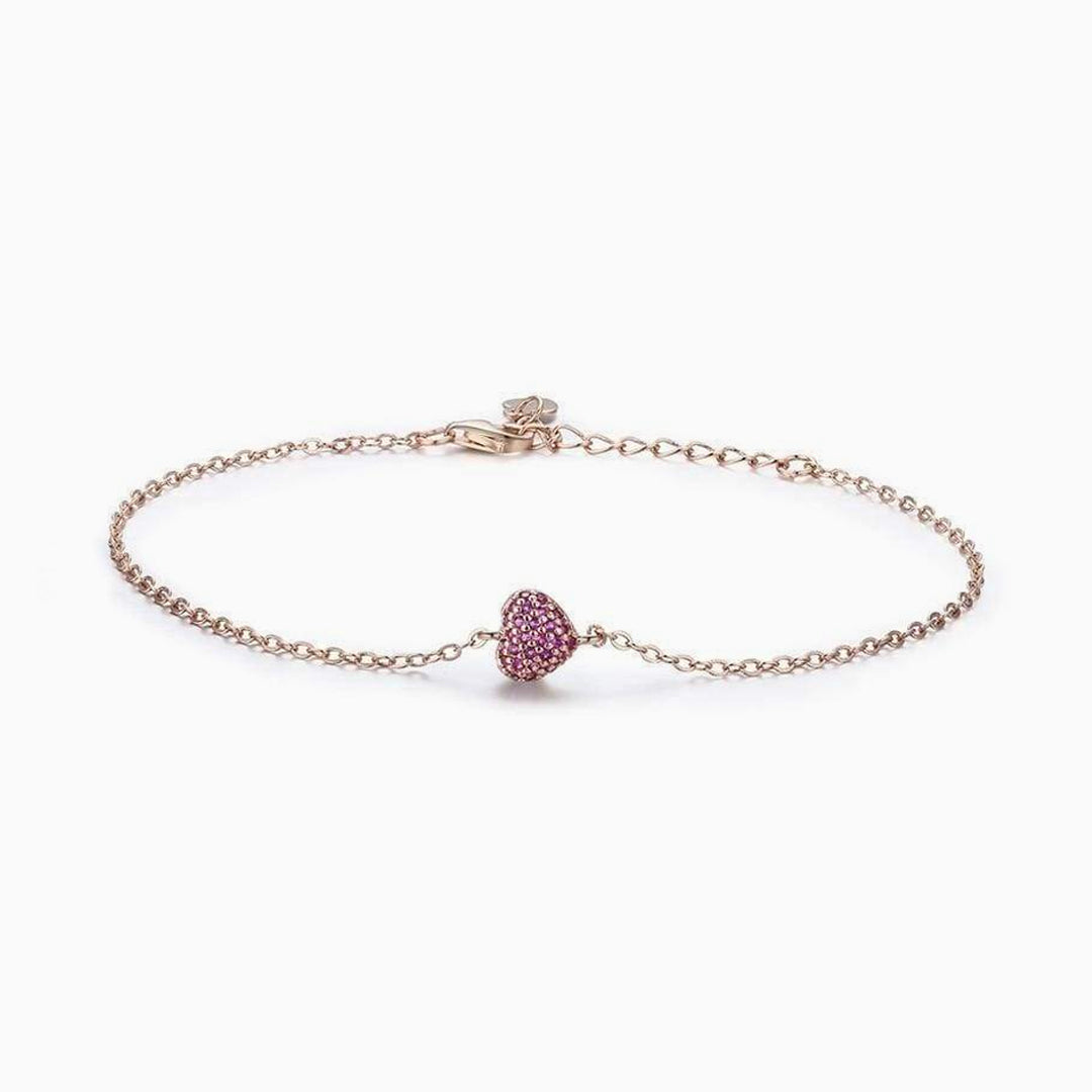 Bracelet cœur clouté