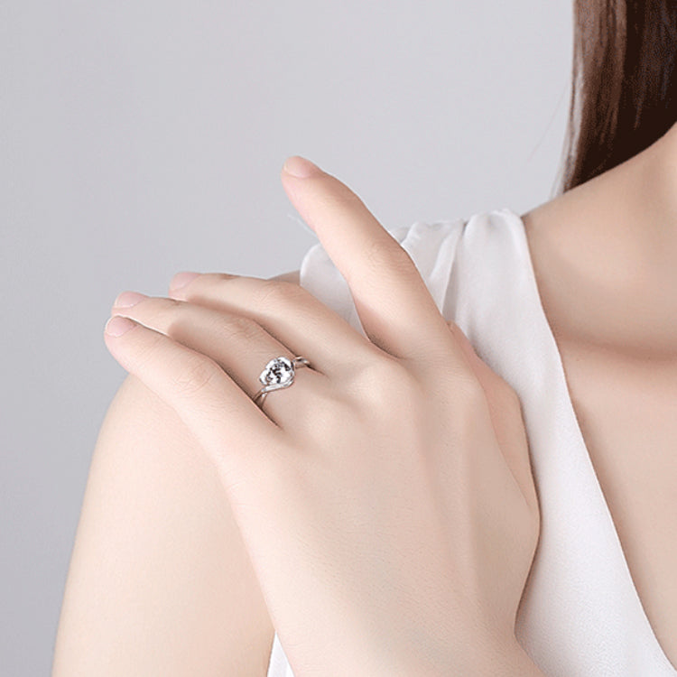 Bague Cœur en Zircon